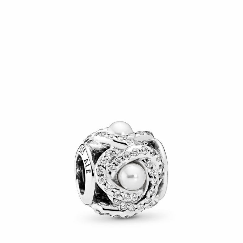 Pandora Luminous Love Knot - Sterling Silver/White/Mixed Stones/Cubic Zirconia - Canada | NJ9730EP